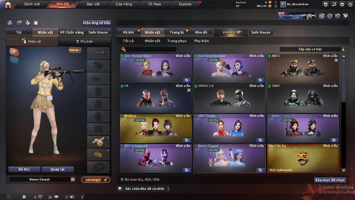 shop acc cf uy tin gia re
